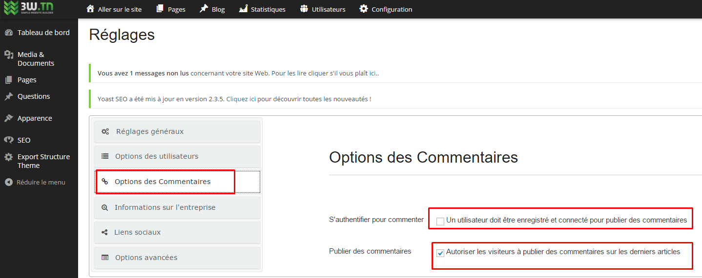 Commenter sur les articles du blog